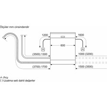 Bosch SMS46JW01T A Enerji Sınıfı 6 Programlı Bulaşık Makinası