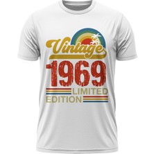 TuruncuLine Vintage 1969 Limited Edition - Özel Retro Tasarım Baskılı Unisex T-Shirt