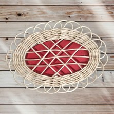 Dolunay Mum Rattan Örme Yardımcı Oval Rattan Kalıp