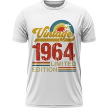 TuruncuLine Vintage 1964 Limited Edition - Özel Retro Tasarım Baskılı Unisex T-Shirt