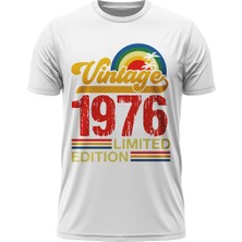 TuruncuLine Vintage 1976 Limited Edition - Özel Retro Tasarım Baskılı Unisex T-Shirt