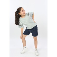 Toontoy Kids Kız Çocuk Street Baskılı Tişört