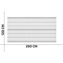 KONAK TEL ÇİT SİSTEMLERİ 1 ADET PANEL ÇİT TELİ 120X250 CM