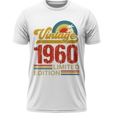 TuruncuLine Vintage 1960 Limited Edition - Özel Retro Tasarım Baskılı Unisex T-Shirt