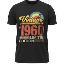 TuruncuLine Vintage 1960 Limited Edition - Özel Retro Tasarım Baskılı Unisex T-Shirt