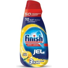 Finish Hepsi Bir Arada 1000 ml Konsantre Jel limon Bulaşık Makinesi Deterjanı