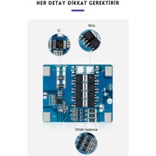 Tdt 3s 10A Lifepo4 Pil Koruma Devresi - Isı Sensörlü Bms