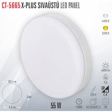 Cata CT-5665 X-Plus Sıva Üstü LED Panel 55W