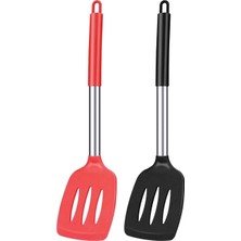 Passion11 2 Adet Silikon Oluklu Spatula, Yapışmaz Mutfak Döndürücüler (Yurt Dışından)