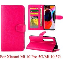 SZY Mall Xiaomi Mi 10 Pro 5g Için Flip Case Kart Tutucu Kickstand Darbeye Pu (Yurt Dışından)