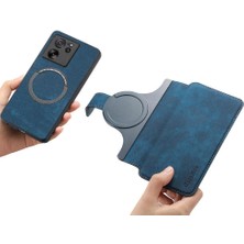 SZY Mall Xiaomi 13T Mıknatıs Koruyucu Malzeme Için Flip Case Retro Kart Standı Cüzdan (Yurt Dışından)