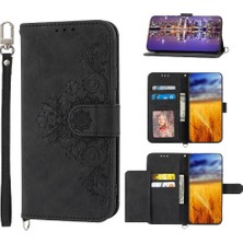 SZY Mall Sony Xperia 1 V Darbeye Bileklik Kabartmalı Çoklu Kart Için Flip Case (Yurt Dışından)