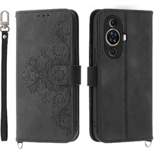 SZY Mall Huawei Nova 11 Için Flip Case Darbeye Bileklik Kabartmalı Çoklu Kart (Yurt Dışından)