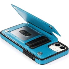 SZY Mall IPhone 11 Için Kart Tutucu Kılıf ile Cüzdan Çift Düğmeler Kabartmalı Mandala (Yurt Dışından)
