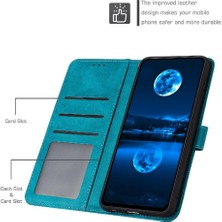 SZY Mall Kart Yuvası ile Nokia C32 Pu Deri Saf Renk Kickstand Için Flip Case (Yurt Dışından)