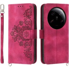 SZY Mall Xiaomi 13 Için Flip Case Ultra Darbeye Bileklik Kabartmalı Çoklu Kart (Yurt Dışından)