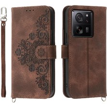 SZY Mall Xiaomi 13T Çoklu Kredi Kartı Yuvaları Için Flip Case Bileklik Darbeye (Yurt Dışından)