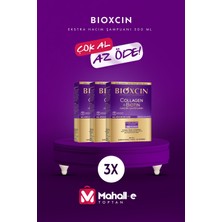 Bioxcin Collagen & Biotin Ekstra Hacim Şampuanı 300 ml - Kolajen Biotin Ince Seyrek Saçlar 3'lü