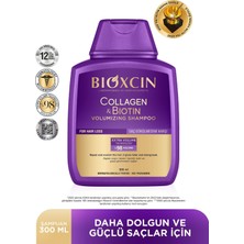 Bioxcin Collagen & Biotin Ekstra Hacim Şampuanı 300 ml - Kolajen Biotin Ince Seyrek Saçlar 3'lü