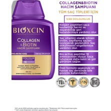 Bioxcin Collagen & Biotin Ekstra Hacim Şampuanı 300 ml - Kolajen Biotin Ince Seyrek Saçlar 3'lü