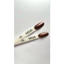 Cr-Oje Kalıcı Oje M535 - Simli Kahverengi (5 ML)