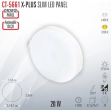 Cata CT-5661 X-Plus Slım LED Panel 20W