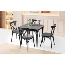 Erezoğulları Mobilya Pınar Bahar Açılır Mutfak Masa Sandalye Takımı 70X80