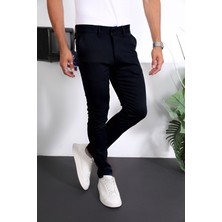 Yakamel Erkek Kaliteli Dar Kesim Slim Fit Kumaş Pantolon