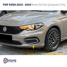 Fams Otomotiv Fiat Egea Krom Sis Farı Çerçevesi 2015-2019 Paslanmaz Çelik