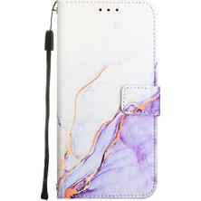 Colorful Shop Samsung Galaxy S10E Kickstand Mermer Desen Pu Deri Cüzdan Için Kılıf (Yurt Dışından)