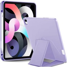 Coverzone Samsung Galaxy Tab S9 Fe ile Uyumlu Kılıf Lüks Kadife Iç Kaplamalı Galaxy Tab S9 Fe Suni Deri, Mıknatıslı V- Stand Tablet Arka Kapak (Haki, Samsung Galaxy Tab S9 Fe)