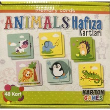 Memory Cards Hafıza Kartları Anımals 48 Kart