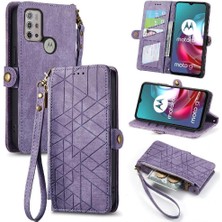 Colorful Shop Motorola Moto G30 Cüzdan Basit Iş Deri Kılıf Flip Case Için Flip Case (Yurt Dışından)