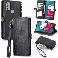 Colorful Shop Motorola Moto G30 Cüzdan Basit Iş Deri Kılıf Flip Case Için Flip Case (Yurt Dışından)