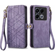 Colorful Shop Infinix Not 40 Cüzdan Için Flip Case Basit Iş Kapak Kapak Darbeye (Yurt Dışından)