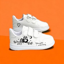 Amazoon Desing Baykuş Baskılı Çocuk Sneaker Spor Ayakkabı Okul
