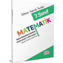 Editör Yayınları 7. Sınıf Tüm Dersler Konu Anlatımlı Kitap - Matematik Yaprak Testler