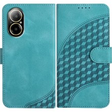 Colorful Shop Realme C67 Için Flip Case Darbeye Deri Kılıf Pu Deri Kapak Çevirin (Yurt Dışından)