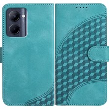 Colorful Shop Realme C33 Manyetik Kart Tutucu Flip Iş Geometrik Kılıf Için Flip Case (Yurt Dışından)