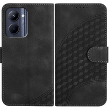 Colorful Shop Realme C33 Manyetik Kart Tutucu Flip Iş Geometrik Kılıf Için Flip Case (Yurt Dışından)