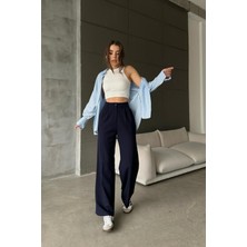 Yakamel Kadın Yüksek Bel Trend Palozzo Kumaş Pantolon