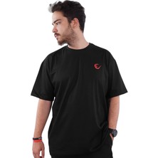 Rampage Kırmızı Oversize % 100 Pamuk Xxl Beden Baskılı Tişört