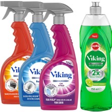 Viking Technopower 4'lü (Çok Amaçlı ,mutfak,banyo,bulaşık Det.) Paket 750 ml x 4 Adet