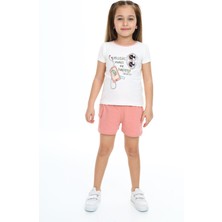Toontoy Kids Toontoy Kız Çocuk Baskılı Şortlu Takım