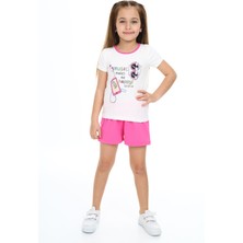 Toontoy Kids Toontoy Kız Çocuk Baskılı Şortlu Takım