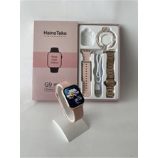 Tekno Trust Rose Gold G9 Mini 3 Kordonlu Bileklik Hediyeli Akıllı Saat Arama Konuşma Siri Akıllı Saatler Çok Re