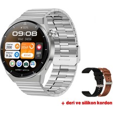 Tekno Trust 1 Yıl 46 mm Gt3 Max 46 mm 3 Kordonlu Akıllı Saat 1.5" - 2" Android + Ios 1 Yıl Gümüş 200-300 Ma