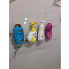 Seçenek Çok Duşakabin Banyo Düzenleyici Şeffaf Pleksi Raf 40 cm x 10 cm