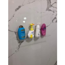 Seçenek Çok Duşakabin Banyo Düzenleyici Şeffaf Pleksi Raf 40 cm x 10 cm