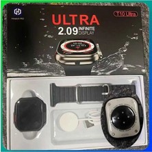 Tekno Trust Bronz Watch 8 Ultra (T10 Ultra ) 49 mm 200-300 Mah Siyah Ithalatçı Garantili 2 Yıl Siyah